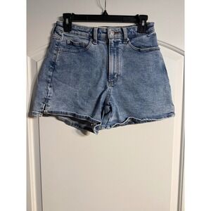 Universal Thread Denim Shorts 4 Blue High Rise Light Wash Casual Boho Festival